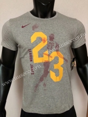 NBA Gray #23 Cotton T-shirt