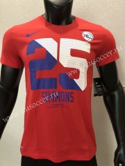 NBA Red #25 Cotton T-shirt