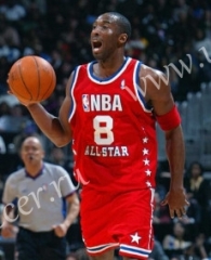 All Star Mitchell&Ness NBA Lakers Red #8 Kobe Jersey