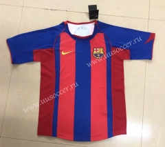 2004-2005 Retro Version Barcelona Home Red & Blue Thailand Soccer Jersey AAA