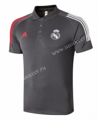 2020-2021 Real Madrid Dark Gray Thailand Polo -815