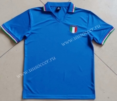 1982 Retro Version Italy Home Blue Thailand Soccer Jersey AAA-912