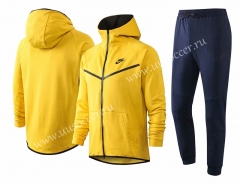 2020-2021 Nike Yellow With Hat Soccer Jacket Uniform-815