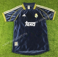 1998-2000 Real Madrid Away Black Thailand Soccer Jersey AAA-503
