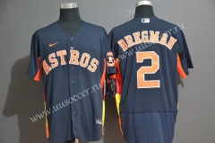 2020 Season MBL Astros Royal Blue #2 Jersey