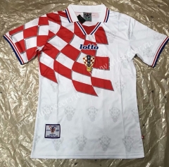 Retro Version 1998 Croatia World Cup Home Red & WhiteThailand Soccer Jersey AAA-503