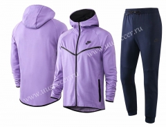 2020-2021 Nike Purple With Hat Soccer Jacket Uniform-815