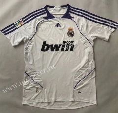 2007-2008 Retro Version Real Madrid White Thailand Soccer Jersey AAA