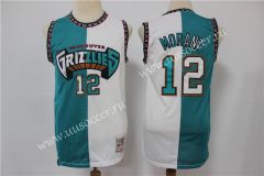 Retro Version NBA Memphis Grizzlies Blue & White  #12 Jersey