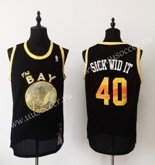 Movie version NBA Golden State Warriors Black#30 Jersey