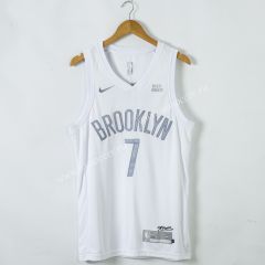 MVP Version NBA Brooklyn Nets White #7 Jersey