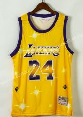 Star Edition NBA Lakers Yellow #24 Jersey