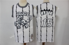 Limited Version  NBA Toronto Raptors Thunder White #15 Jersey