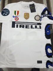2010-2011 Retro version  Inter Milan Away White Thailand Soccer Jersey AAA