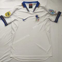 1996 Retro Version Italy Away White Thailand Soccer Jersey AAA-912