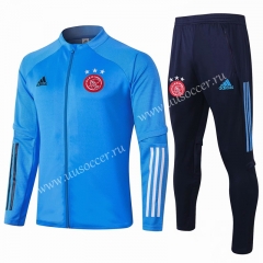2020-2021 Ajax Light Blue Thailand Soccer Jacket Uniform-815
