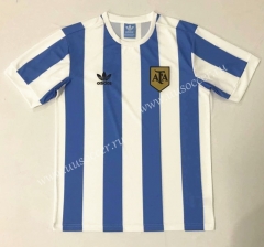 1978 Retro Version Argentina Home Blue and White Thailand Soccer Jersey AAA-908