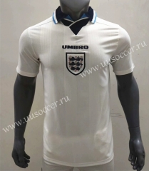1996 Retro Version England Home White Thailand Soccer Jersey AAA-416
