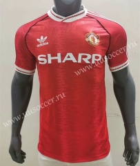 1990-1992 Retro Version Manchester United Home Red Thailand Soccer Jersey AAA-416