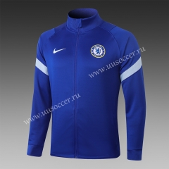 2020-2021 Chelsea Blue Soccer Thailand Jacket Top-815