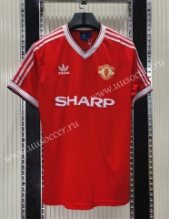 1984 Retro Version Manchester United Home Red Thailand Soccer Jersey AAA-C1046
