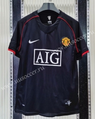 Retro Version Manchester United Away Black Thailand Soccer Jersey AAA-C1046