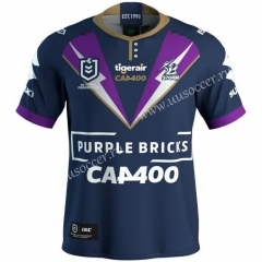 2021 Commemorative Edition Melbourne Roybal Blue Rugby Shirts