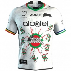 Native version Sydney Rabbitohs White Rugby Shirt