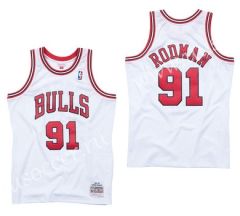 Mitchell&Ness NBA Chicago Bull White #91 Jersey