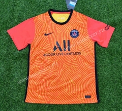 2020-2021 Paris SG Goalkeeper Orange Thailand Soccer Jersey AAA-407