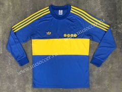 1981 Retro Version BOCA Juniors Home Blue LS Thailand Soccer Jersey AAA-SL