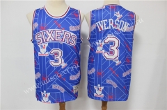Limited Version NBA Philadelphia 76ers Blue #3 Jersey