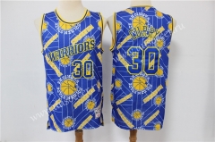Limited Retro Version NBA Golden State Warriors Blue #30 Jersey