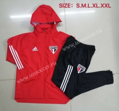 2020-2021 Sao Paulo Red Wind Coat Uniform With Hat-815