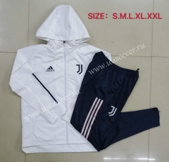 2020-2021 Juventus White Wind Coat Uniform With Hat-815
