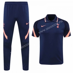 2020-2021 Tottenham Hotspur Royal Blue Thailand Polo Uniform-815