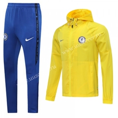 2020-2021 Chelsea Yellow Wind Coat Uniform With Hat-LH