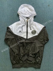 2020-2021 Jordan Paris SG Black & White Trench Coats With Hat-WD