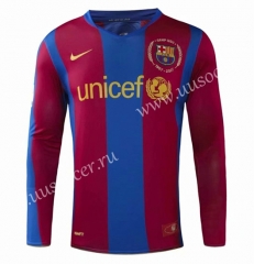 0708 Retro version Barcelona Home Red & Blue Thailand LS Soccer Jersey AAA-908