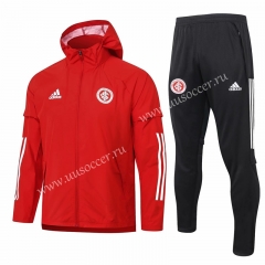 2020-2021 Brazil SC Internacional Red Wind Coat Uniform With Hat-815