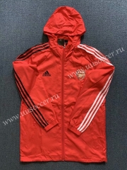 2020-2021 Arsenal Red Trench Coats With Hat 2-WD