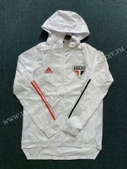 2020-2021 Sao Paulo White Wind Coat With Hat-WD