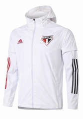 2020-2021 Sao Paulo White Wind Coat  With Hat-815
