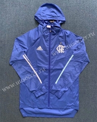 2020-2021 Flamengo Blue Wind Coat With Hat-WD