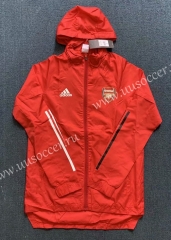 2020-2021 Arsenal Red Trench Coats With Hat-WD