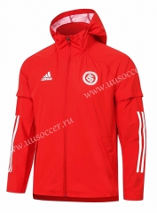 2020-2021 Brazil SC Internacional Red Wind Coat With Hat-815