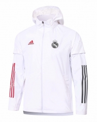 2020-2021 Real Madrid White Wind Coat With Hat-815