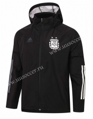2020-2021 Argentina Black Wind Coat With Hat-815