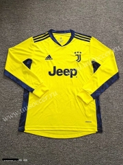 2020-2021 Juventus Goalkeeper Yellow Thailand LS Soccer Jersey AAA