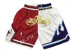 NBA Chicago Bull Red & White Shorts